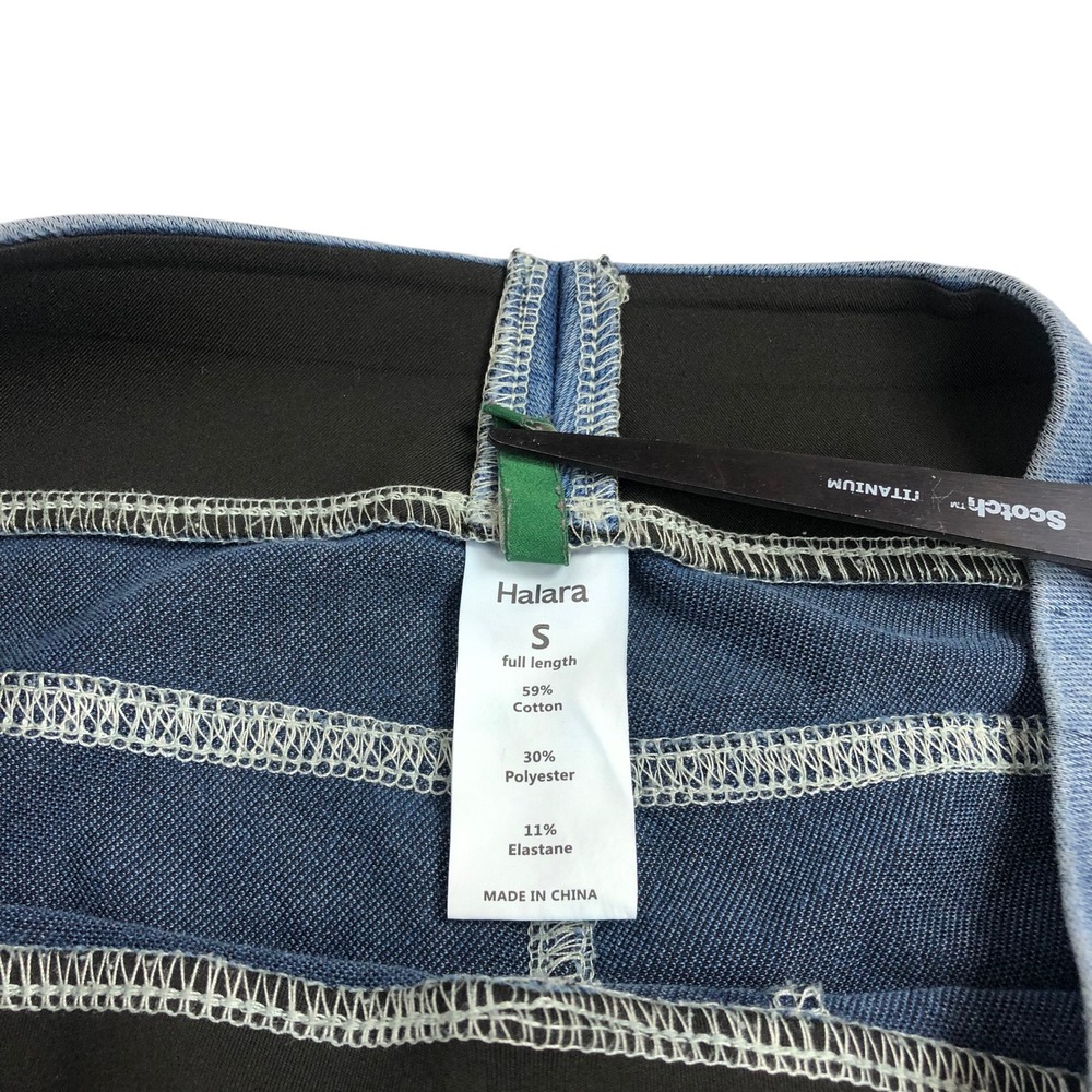 Halara High Waist Denim Leggings Skinny Pull On Jeggings Small Tummy Control - Picture 10 of 11